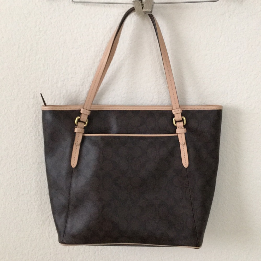 Coach Zip Top Tote Bag - Picture 2 of 4